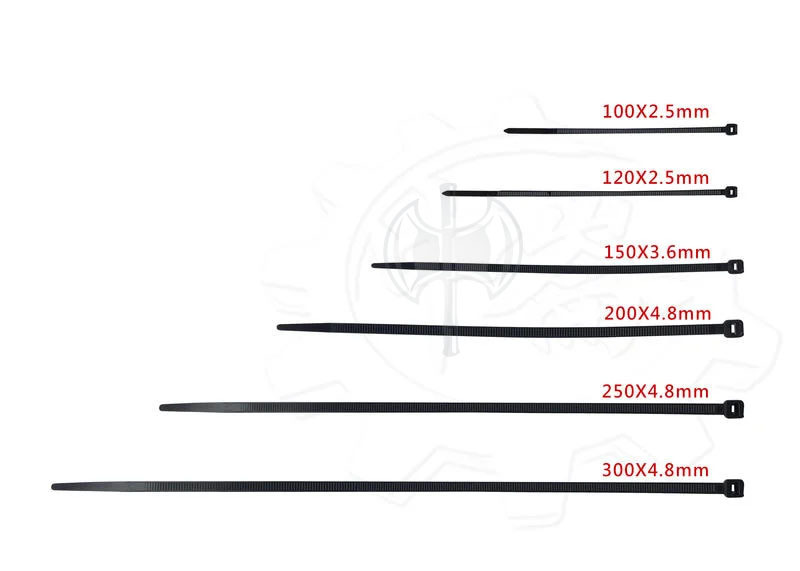 ＊中崙五金【附發票】電精靈 黑色 束線帶 束帶 100mm/120mm/150mm/200mm/250mm/300mm