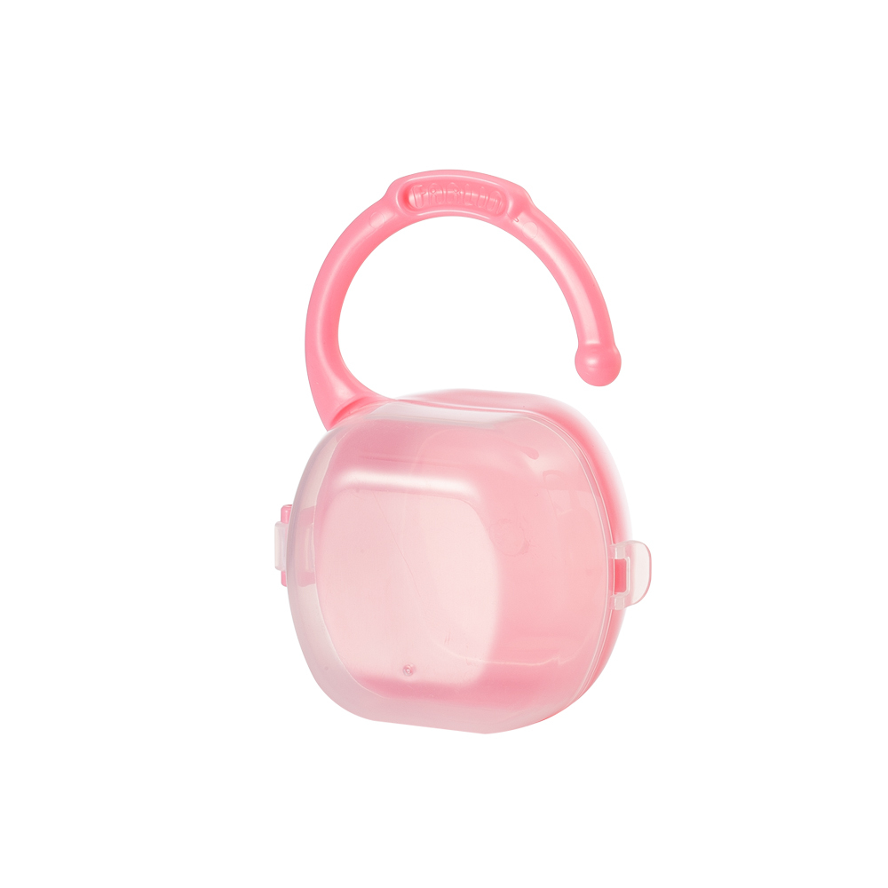 【FARLIN】隨身型可掛式奶嘴收納盒-粉