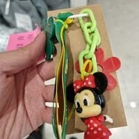 [S] LE.JUNEV MINNIE FLOWER BAG CHARM - RED, SLJV65 (SLJV65)