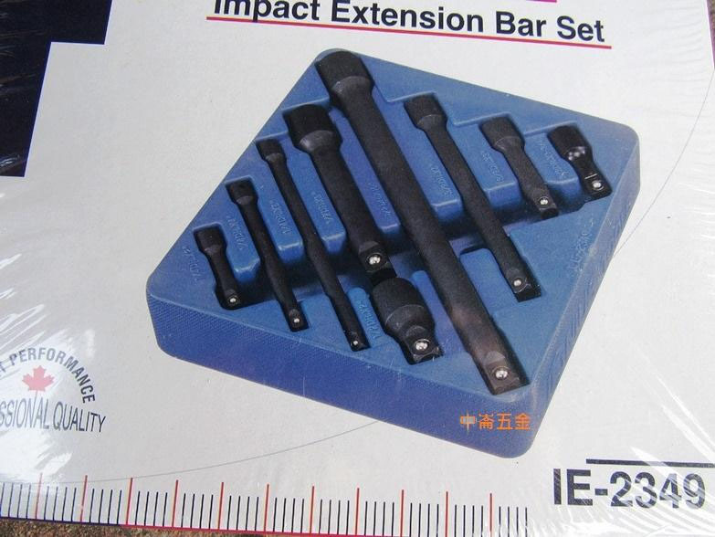 ＊中崙五金【附發票】加拿大GENIUS 專業級 2分+3分+4分延長接桿9支組 套筒接桿 IE-2349