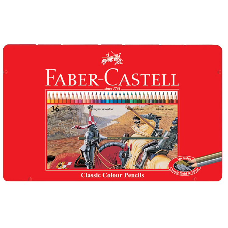 【FABER-CASTELL】36色油性彩色鉛筆 (鐵盒)