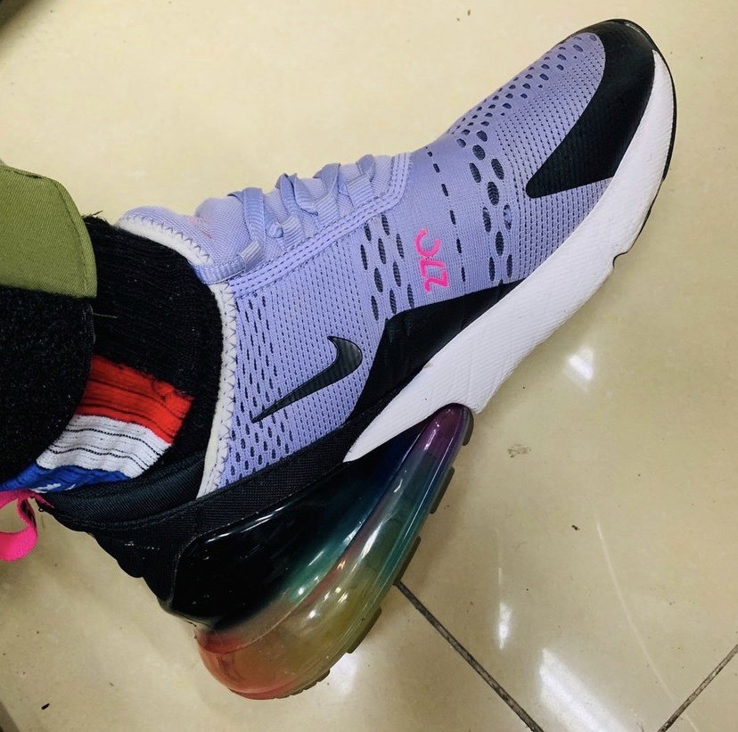 零碼出清 Nike Air Max 270 "Betrue" 灰黑 彩虹氣墊