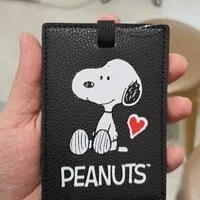 [S] LE.JUNEV SNOOPY CARD CHARM,BLACK, SLJV75 (SLJV75)