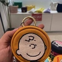 [S] LE.JUNEV SMALL BAG CHARM POUCH, MANGO, SLJV76 (SLJV76)