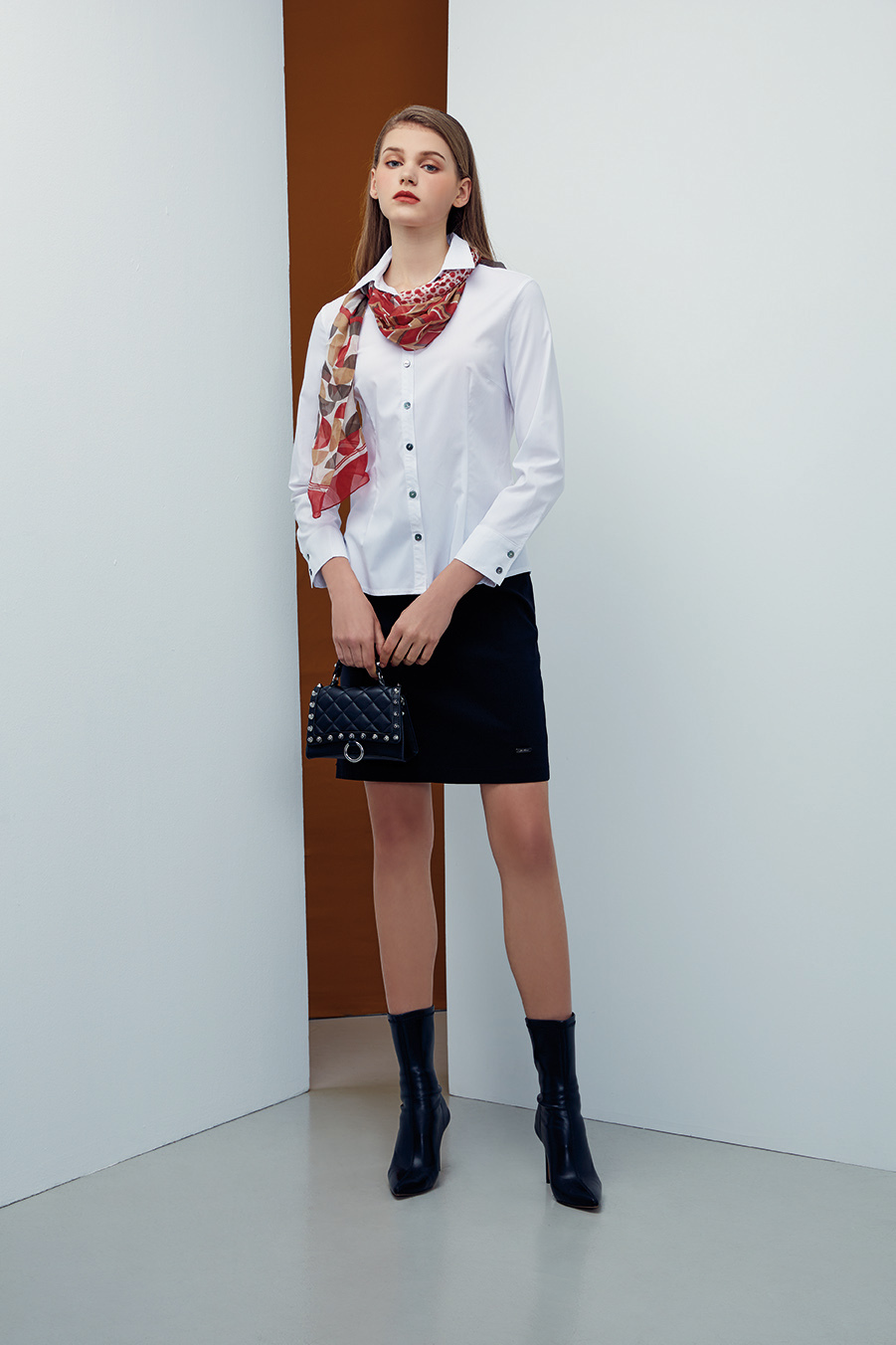 OL白色學院風氣質襯衫R6071