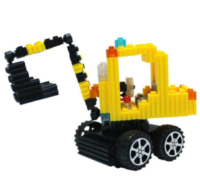 《 韓國 EZ 》 拼豆 交通工具系列 - 挖土機