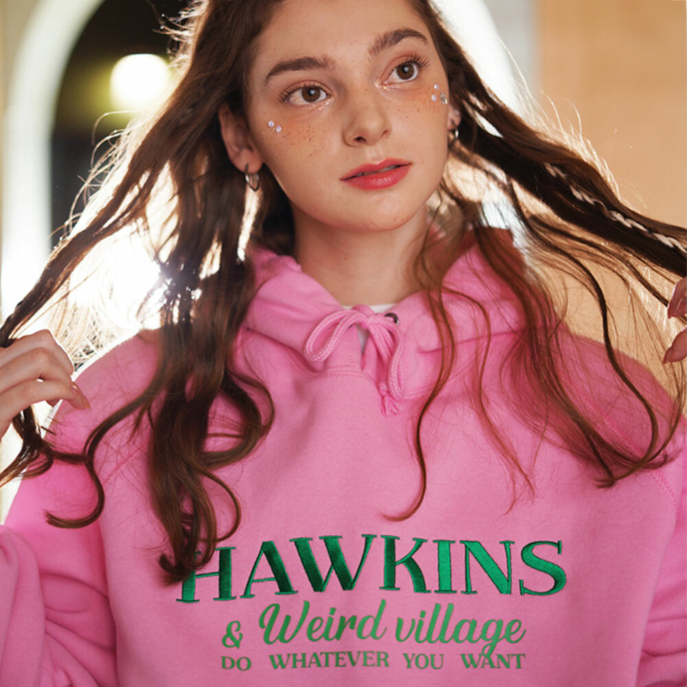 WV Project Hawkins Hooded Pink JIHD7621