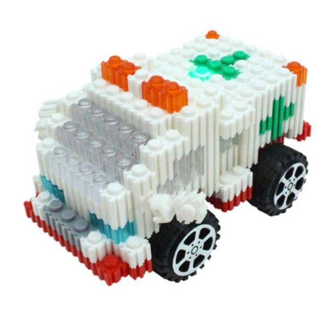 《 韓國 EZ 》 拼豆 交通工具系列 - 救護車