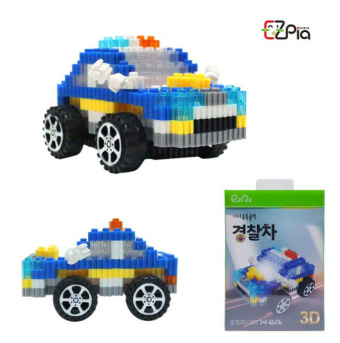《 韓國 EZ 》 拼豆 交通工具系列 - 警車