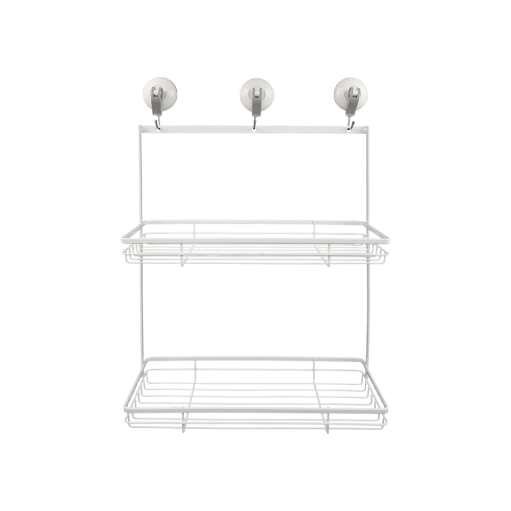 【日本和平】Flowto吸盤式雙層收納架/RG-0476