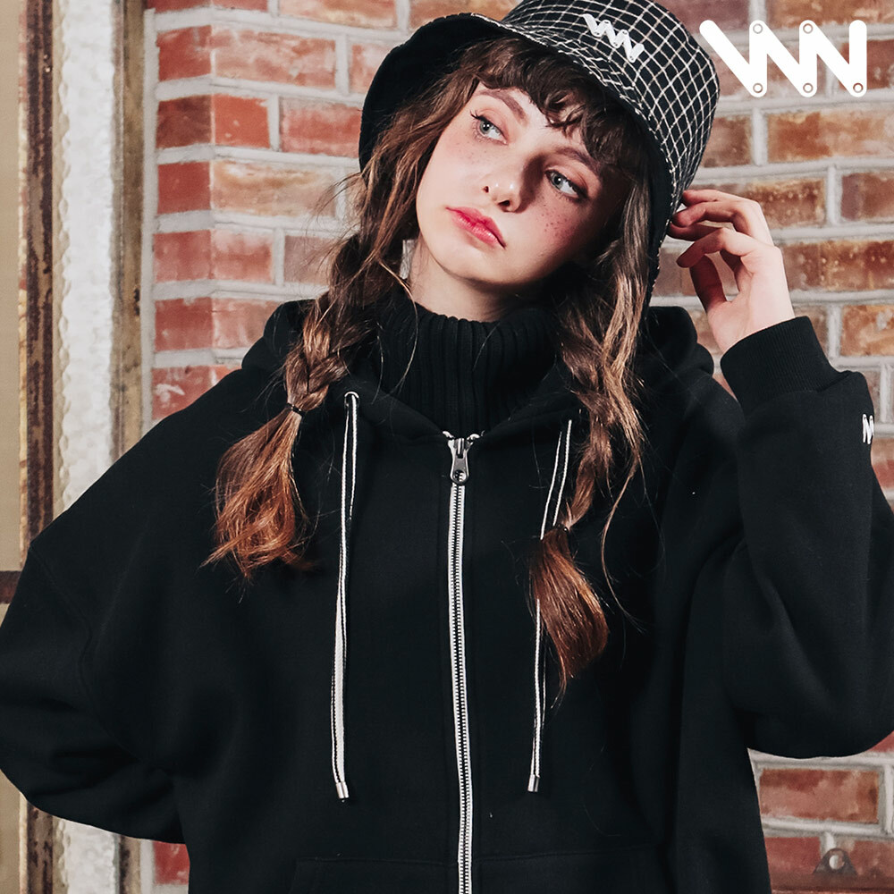 WV Project Warping Hood Zip Up Black JJOT7203