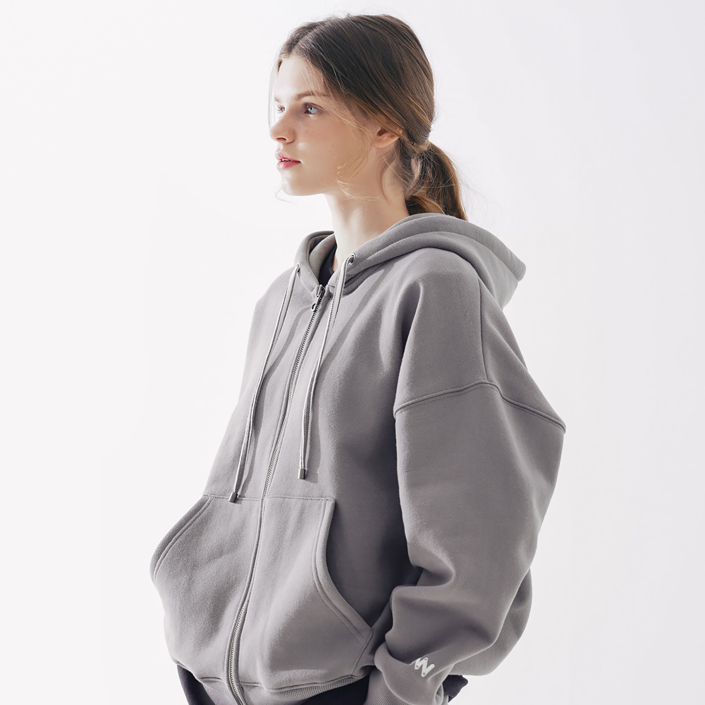 WV Project Warping Hood Zip Up Dark Gray JJOT7203