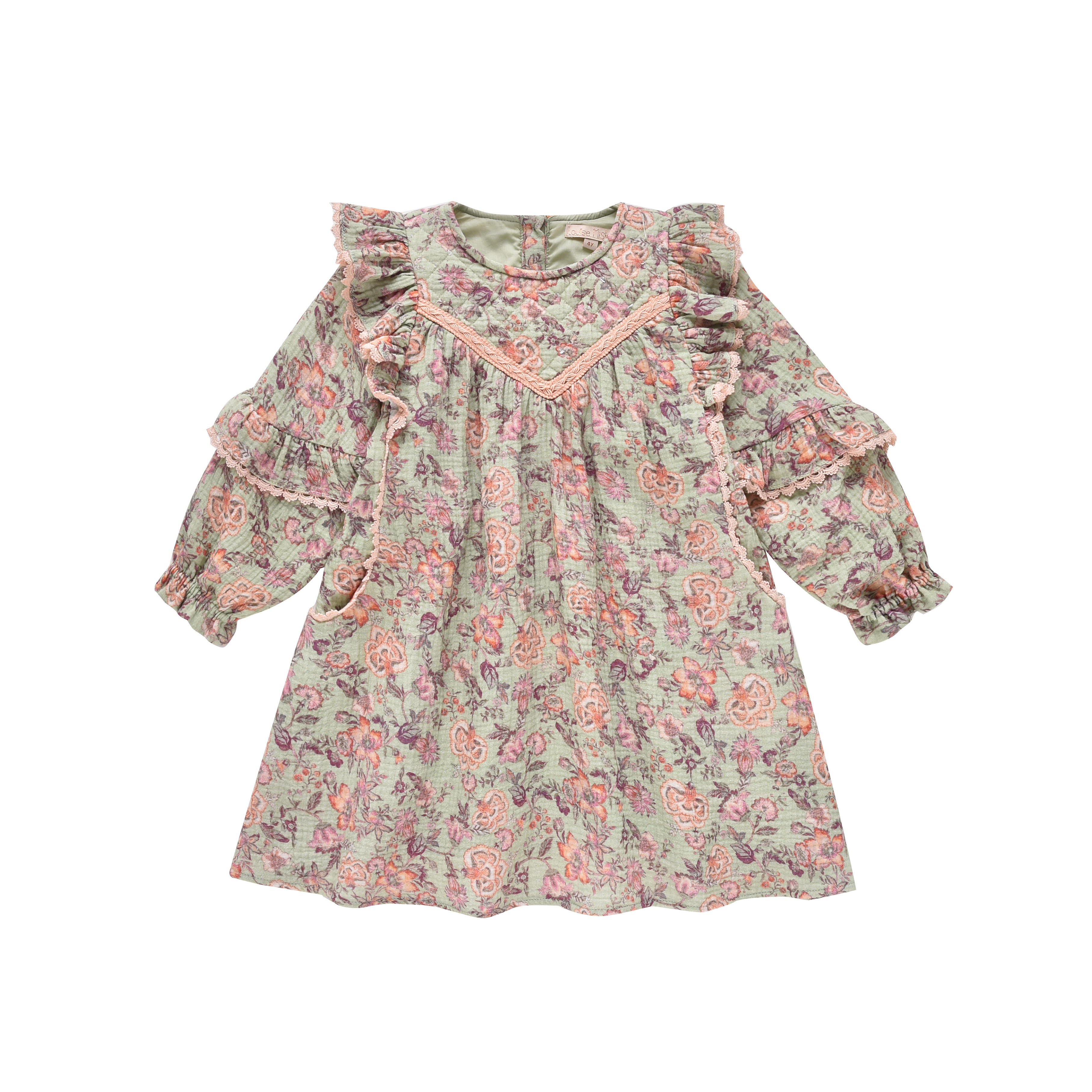 Louise Misha-Lara Dress(Khaki Tropical Loon)