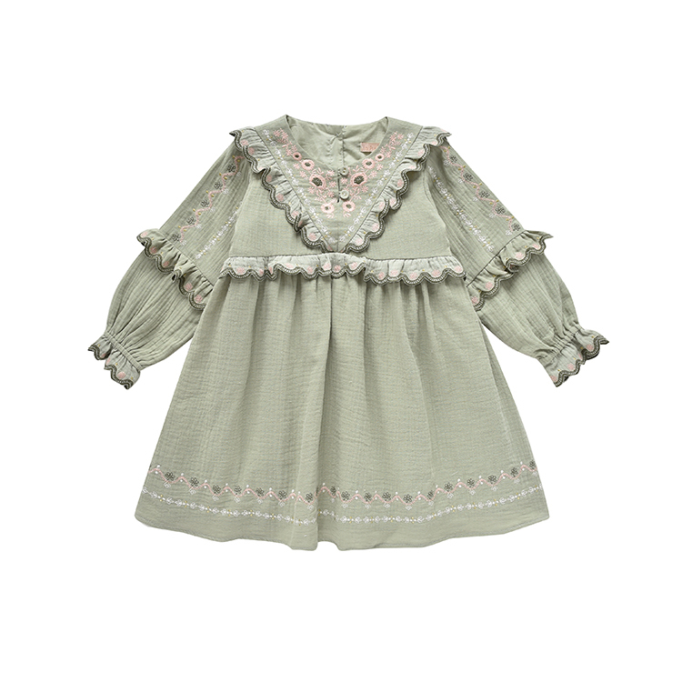 Louise Misha-Giena Dress寬鬆復古洋裝．Khaki