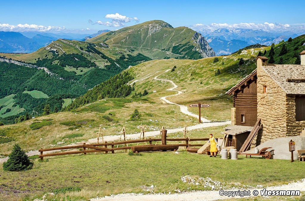 Kibri 38111 HO scale, Deco set Alpine country