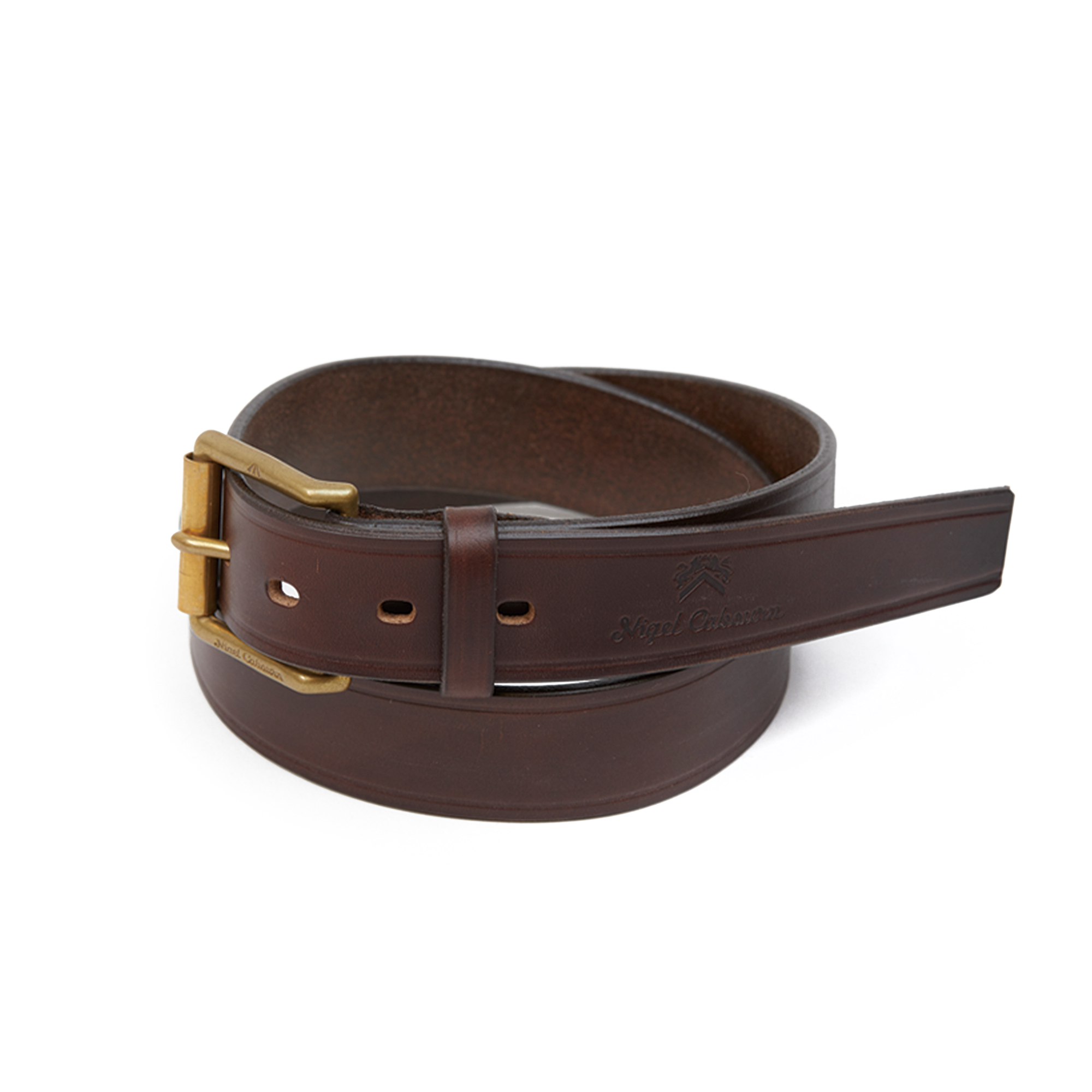 Nigel Cabourn - 40s Army Belt / Peat Label (Dark Brown)