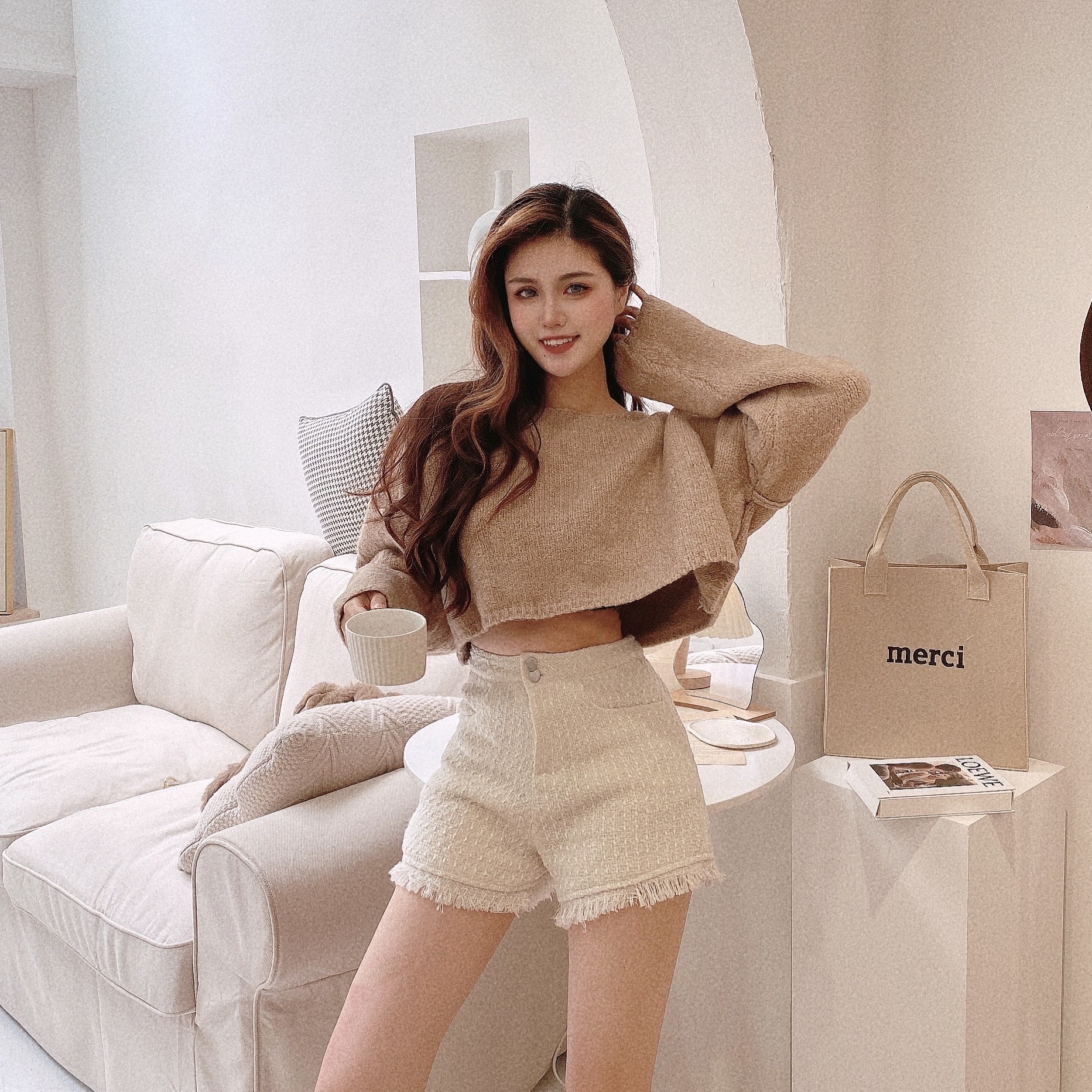 暖呼呼反車線針織毛衣/四色