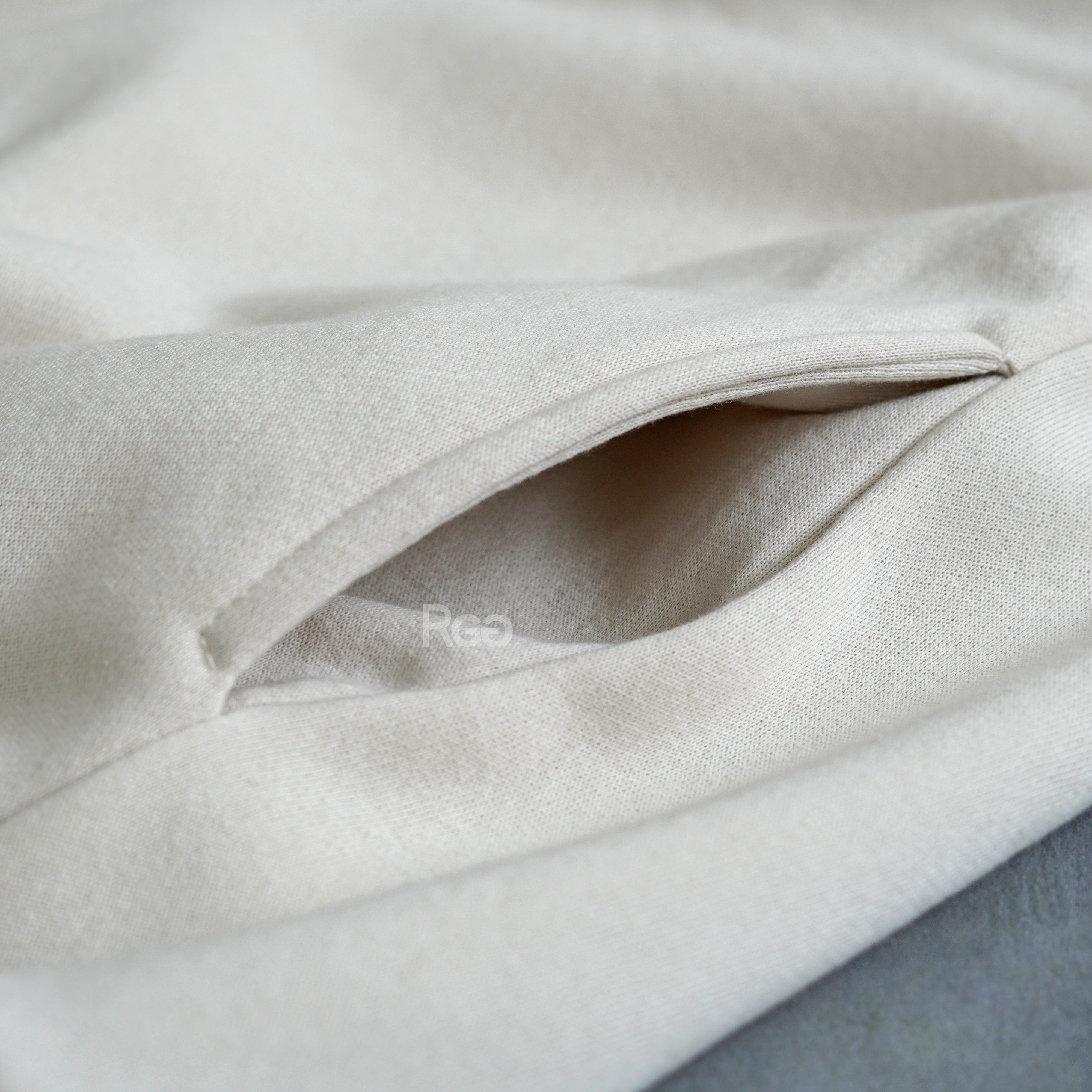 韓版隱藏口袋刷毛大學Ｔ口袋照