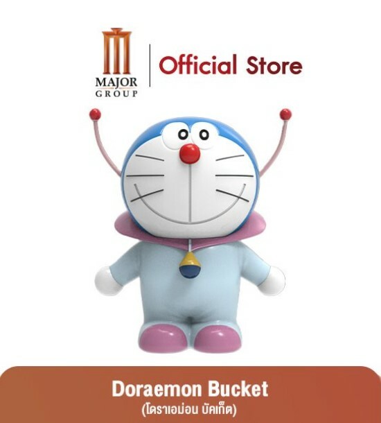 泰國限量版 宇宙飛船員 多拉A夢 叮噹 公仔 爆谷桶