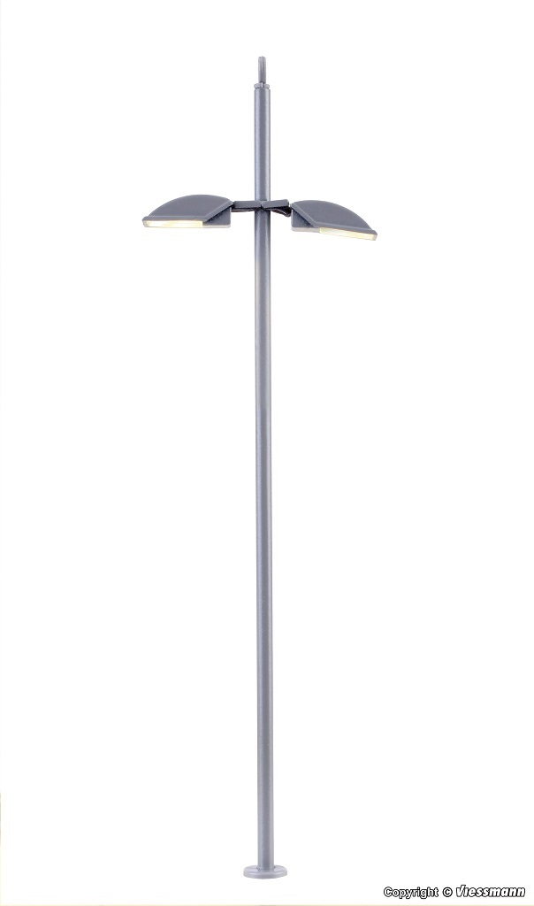 Viessmann 6034 HO scale, City light modern, double, 2 LEDs white