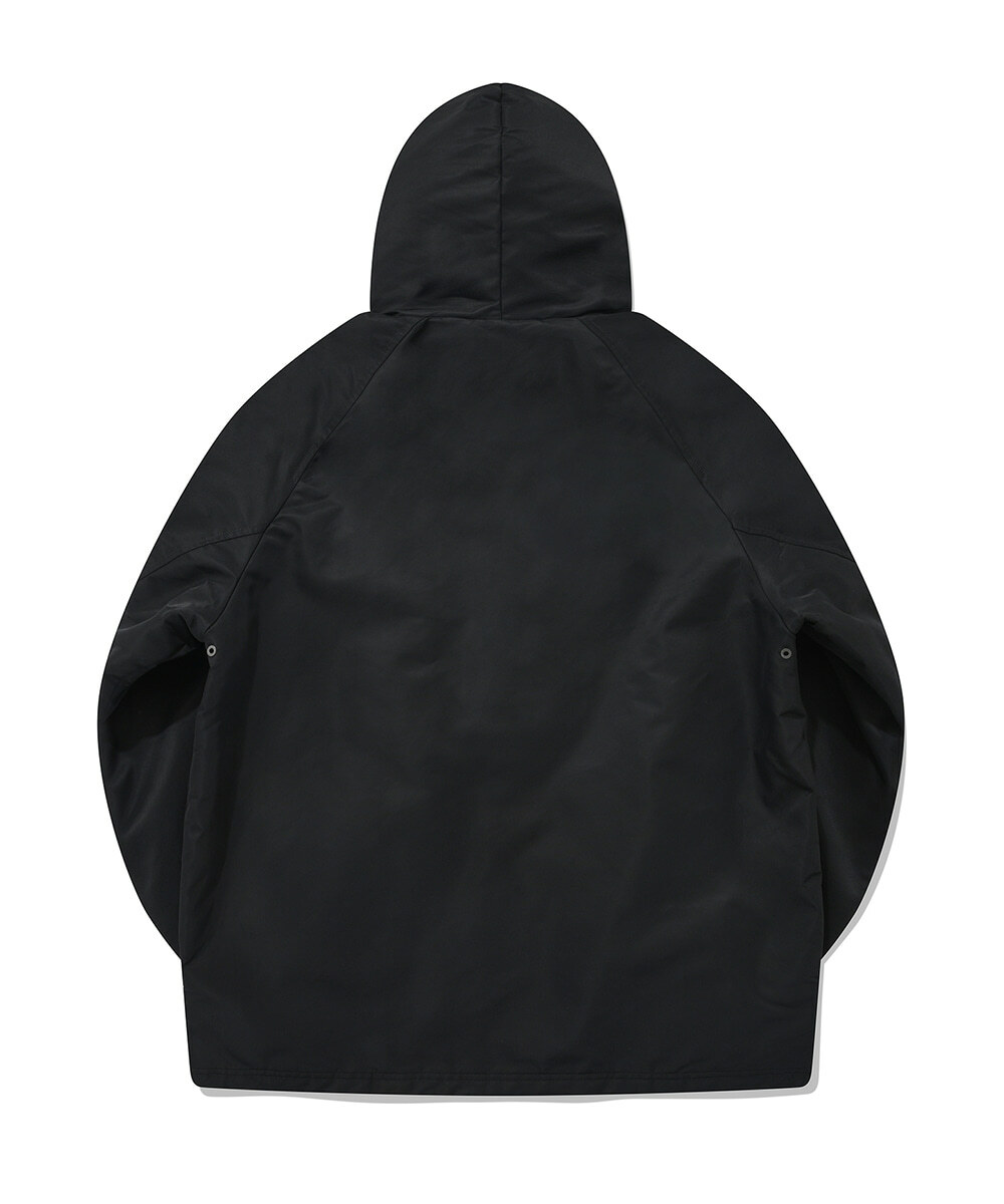 COVERNAT 數字 連帽 教練外套 夾克 黑色
