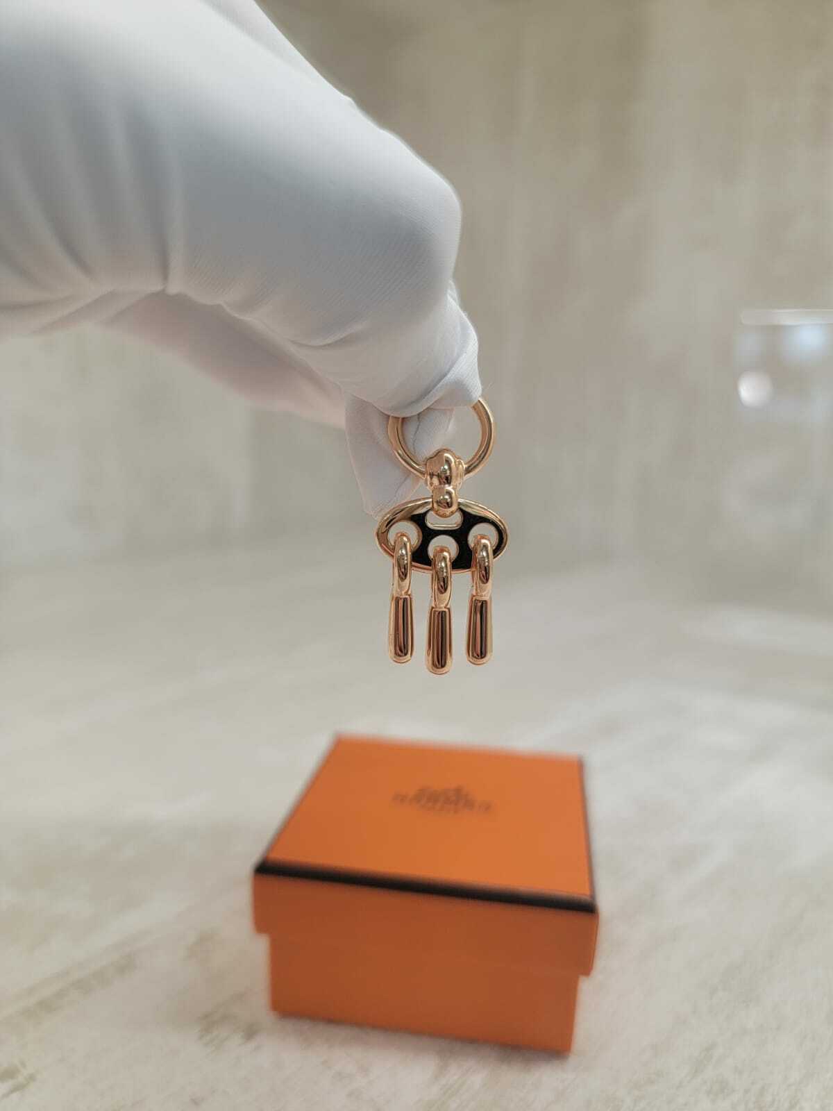 HERMES Charms Mors a Jouet Twilly ring ROSE GOLD