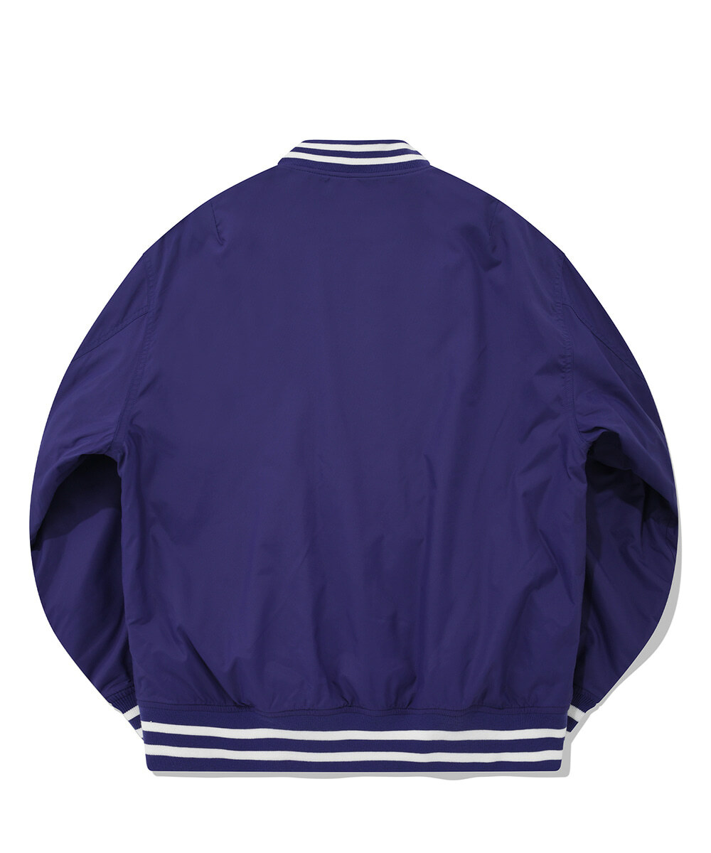 COVERNAT C-LOGO 棒球外套 夾克 藍紫色