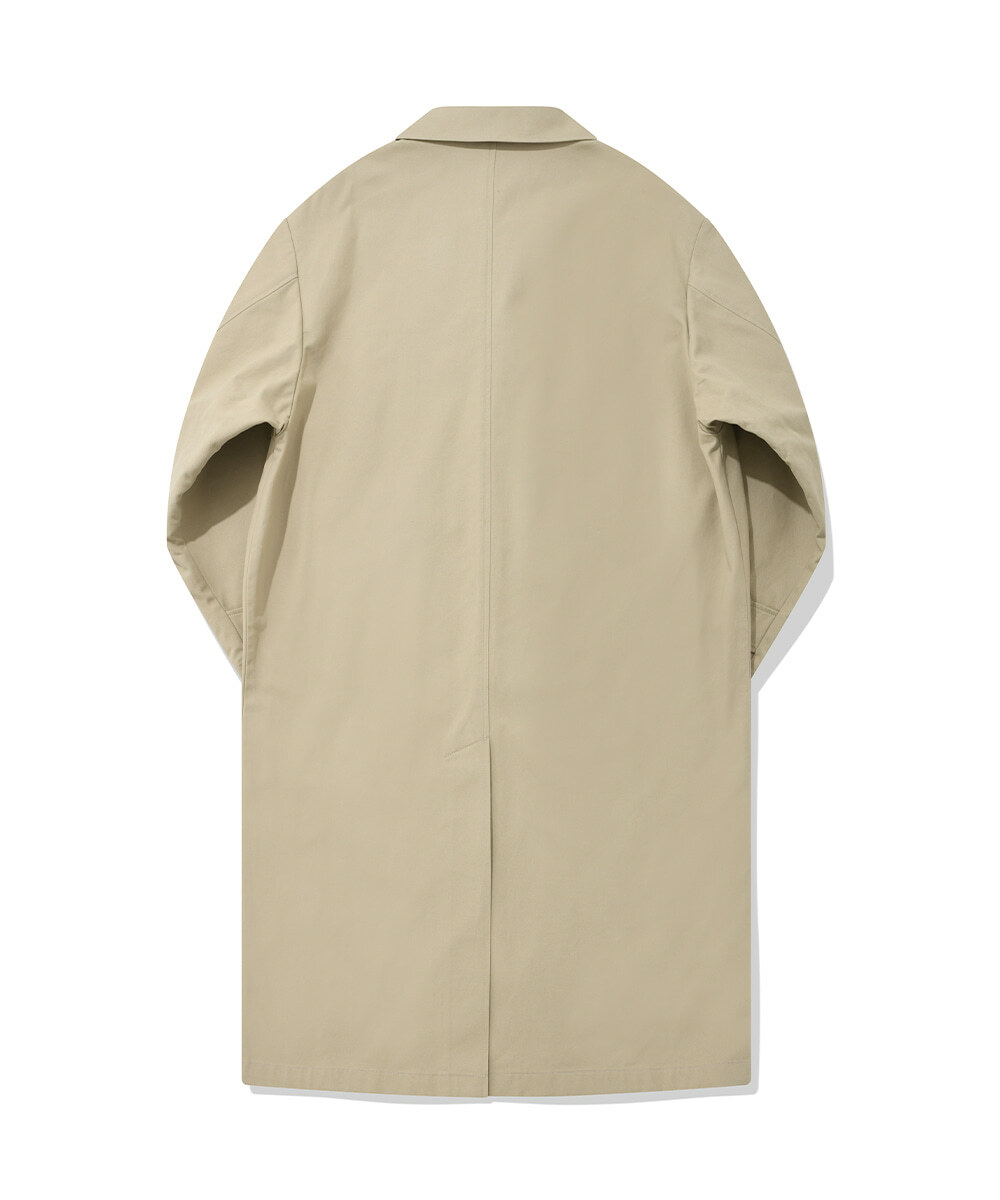 COVERNAT  拉絨斜紋 大衣 外套 米色