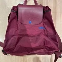 [S] LONGCHAMP LE PLIAGE L1699619P22 LE PLIAGE CLUB NYLON BACKPACK,MAROON/BLUE, 3597921743361 (SLC88)