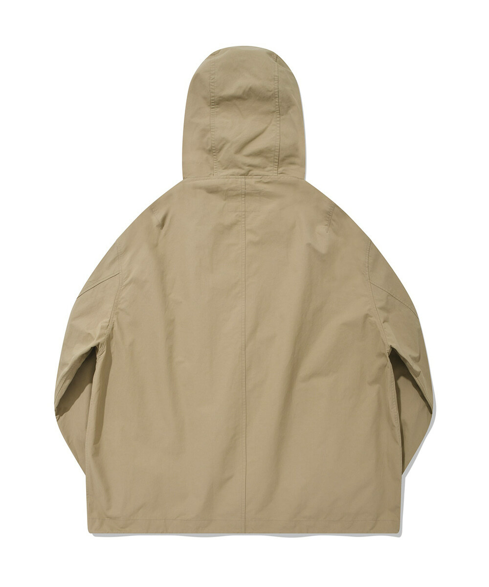 COVERNAT 短版 連帽外套 夾克 米色