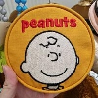 [S] LE.JUNEV PEANUTS ROUND BAG - orange, SLJV82 (SLJV82)