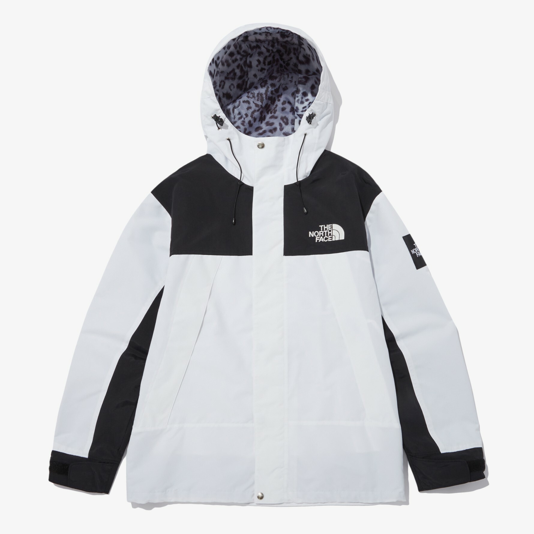 THE NORTH FACE 白標 NOVELTY MARTIS 連帽 外套 黑白 豹紋  NJ3BN53K