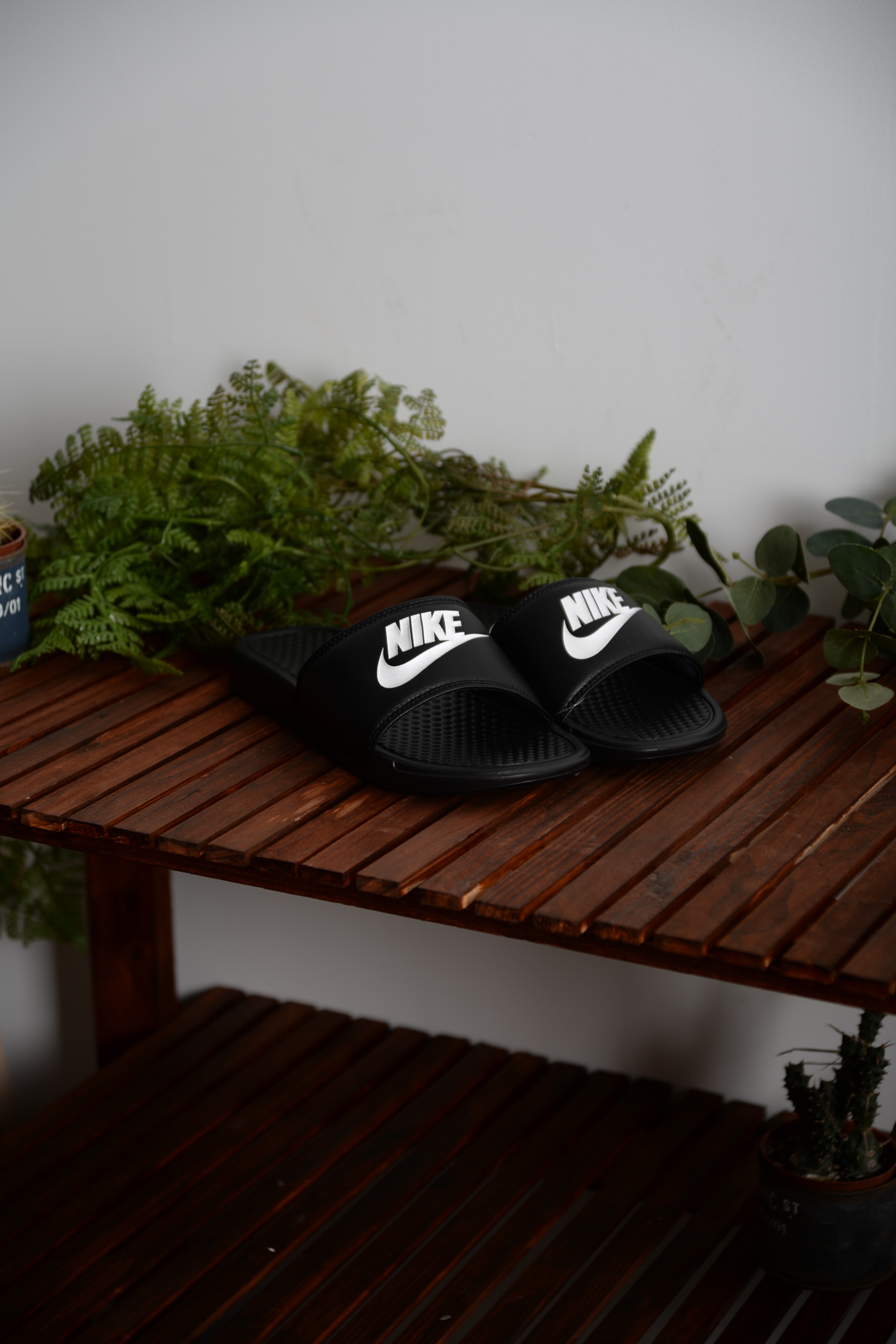 零碼出清 Nike Bensai JDI 343880-090 黑色拖鞋