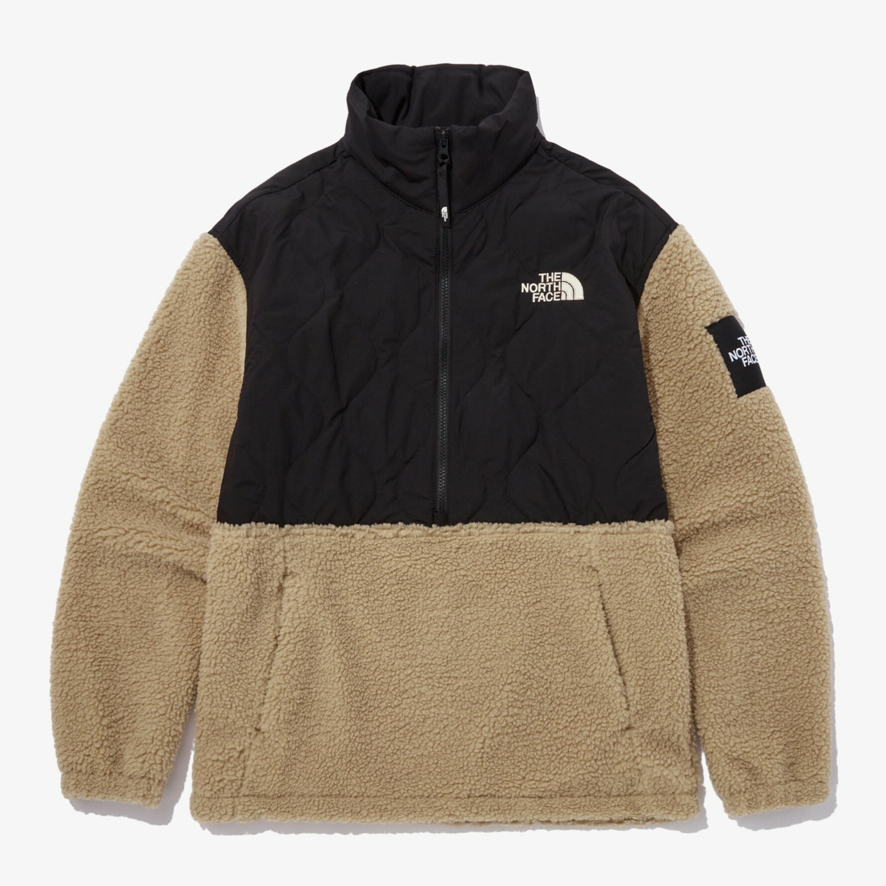 THE NORTH FACE 白標 RANGER V 立領 絨毛 半開 衝鋒衣 外套 米 NA4FN51L