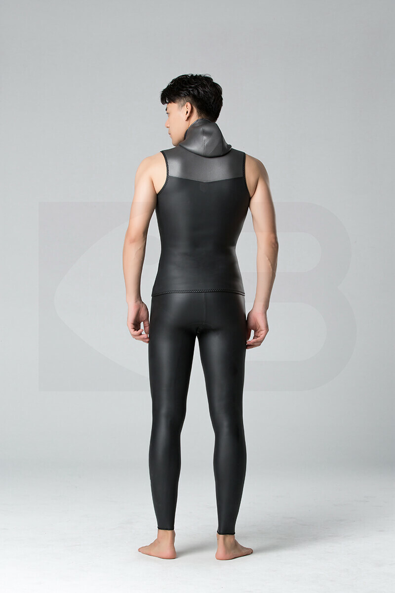 ▲預購-Bestdive 男款 墨灰系列 炫彩拼色帶帽訓練背心 (無胯下帶) 2026