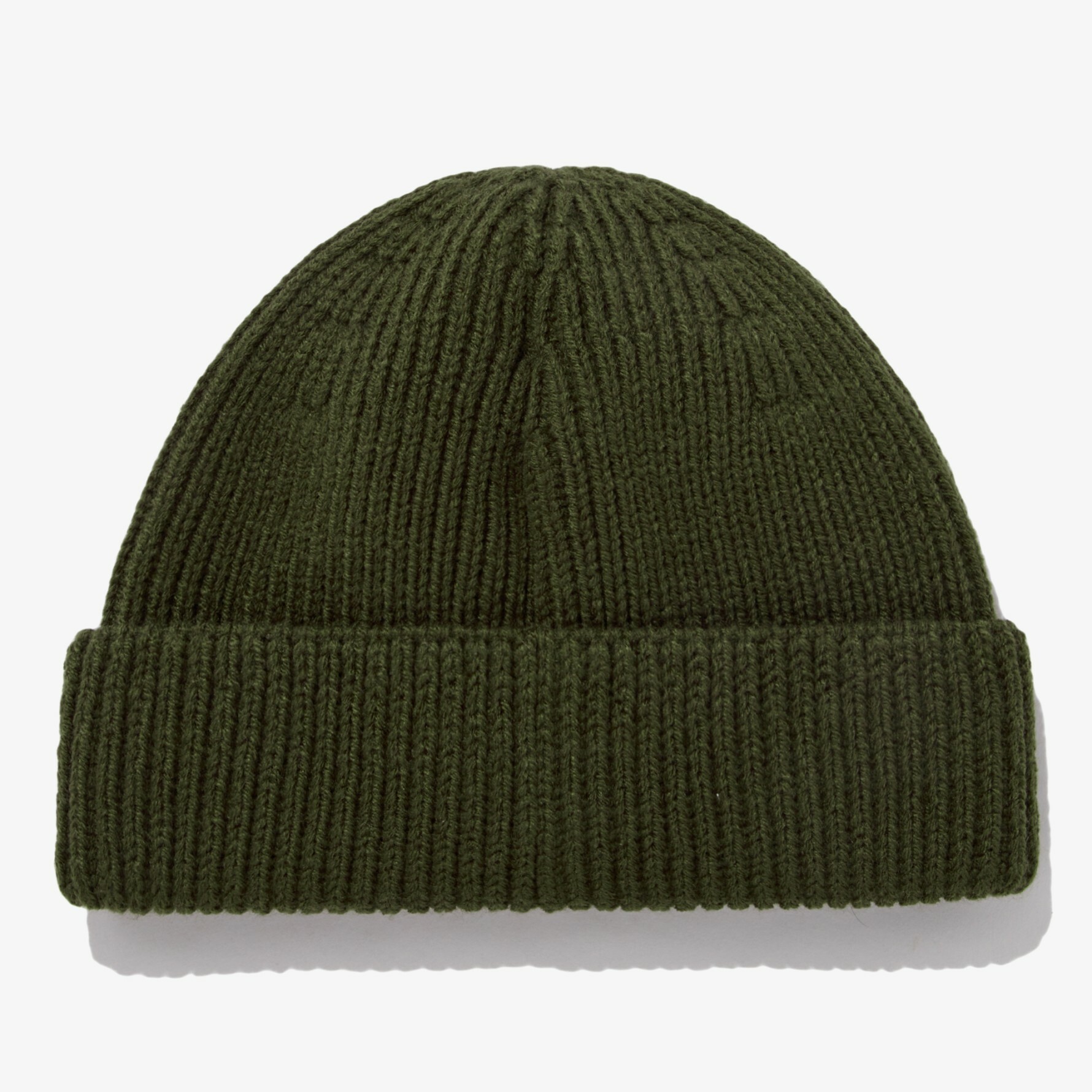 THE NORTH FACE 白標SHORT BEANIE 素面LOGO標短毛帽軍綠NE3BN50K