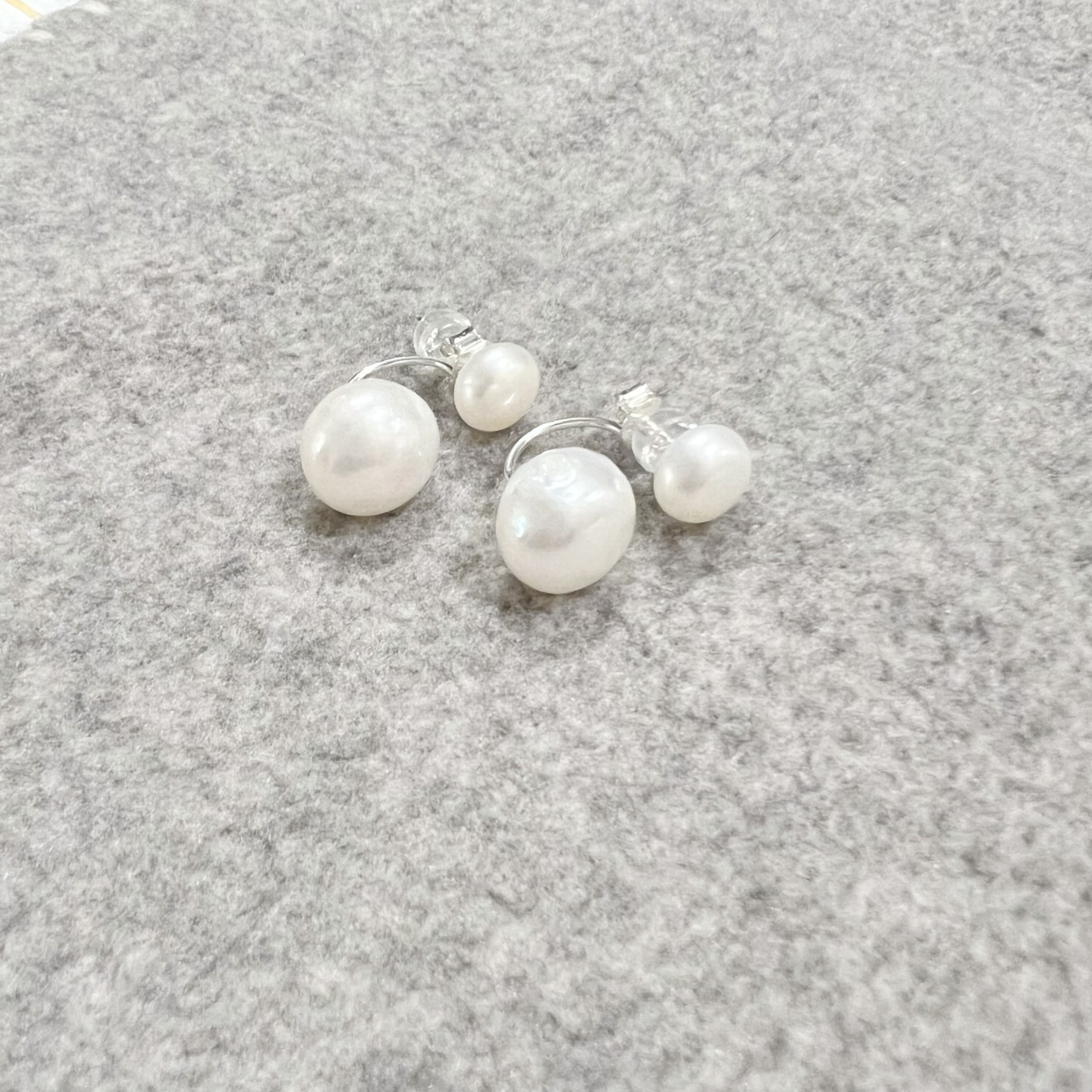 大小珍珠兩帶耳環