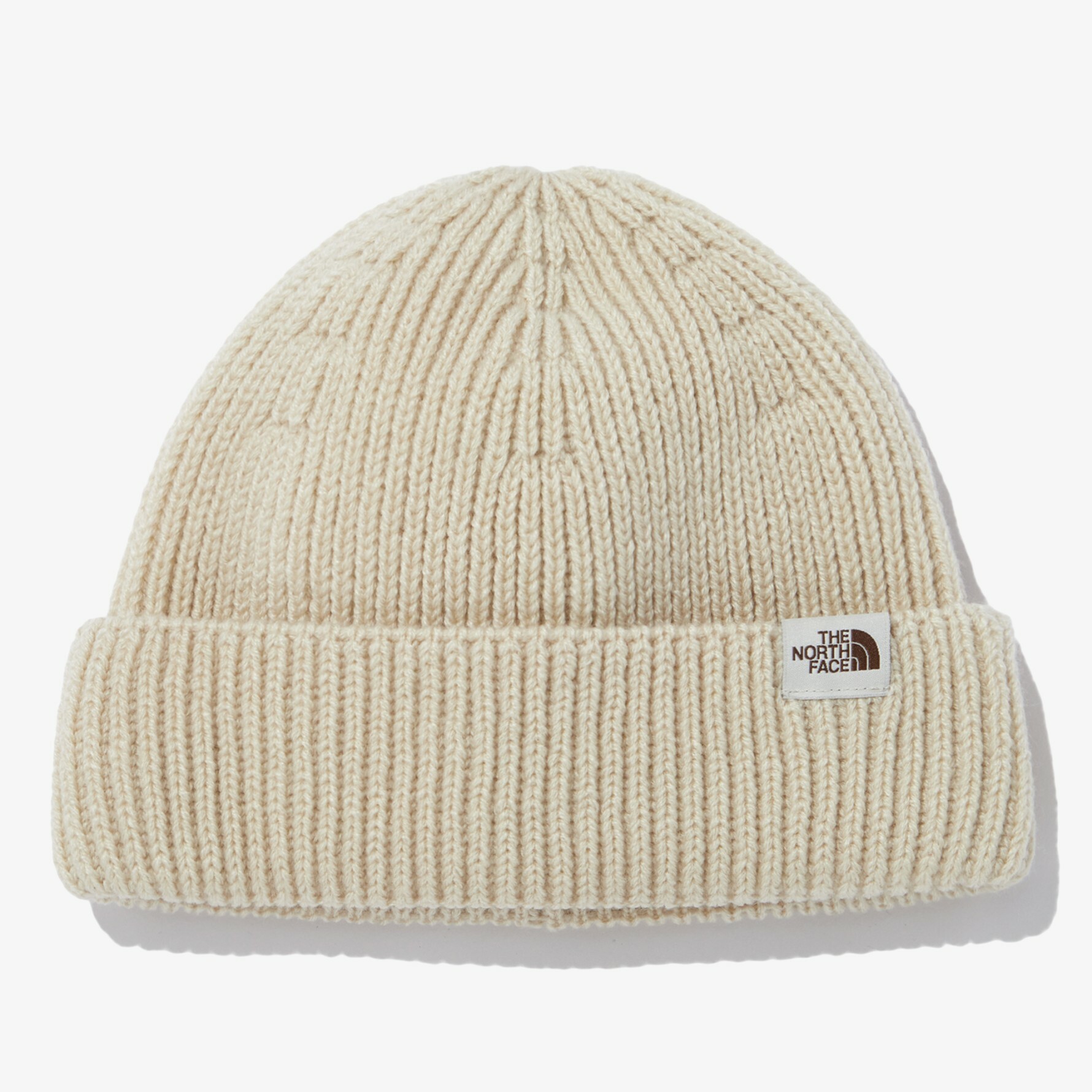 THE NORTH FACE 白標 SHORT BEANIE 素面 LOGO標 短毛帽 白 NE3BN50L