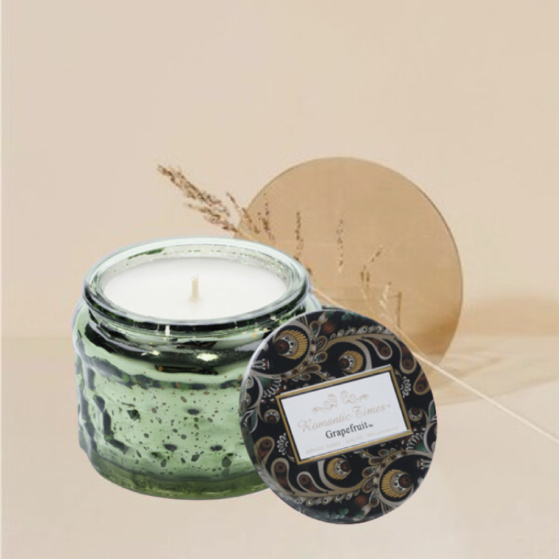 【Hook's嚴選】【果香調-西柚】 天然精油香氛蠟燭-(90g)