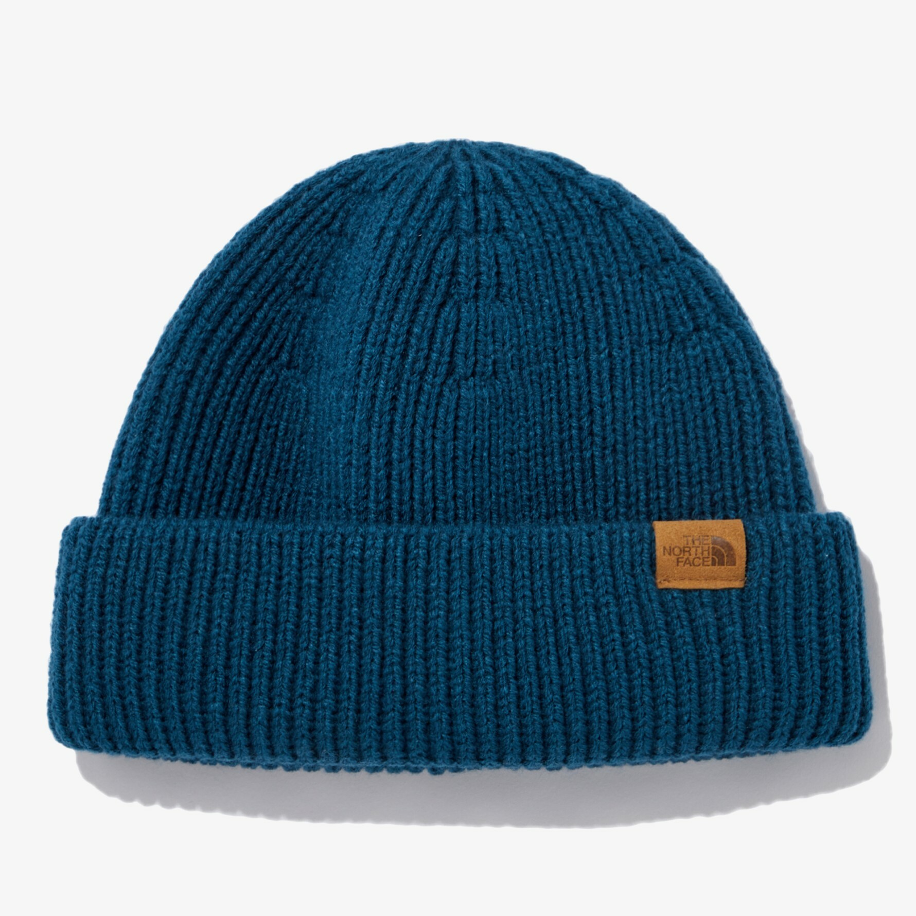 THE NORTH FACE 白標 SHORT BEANIE 素面 LOGO標 短毛帽 藍  NNE3BN50M