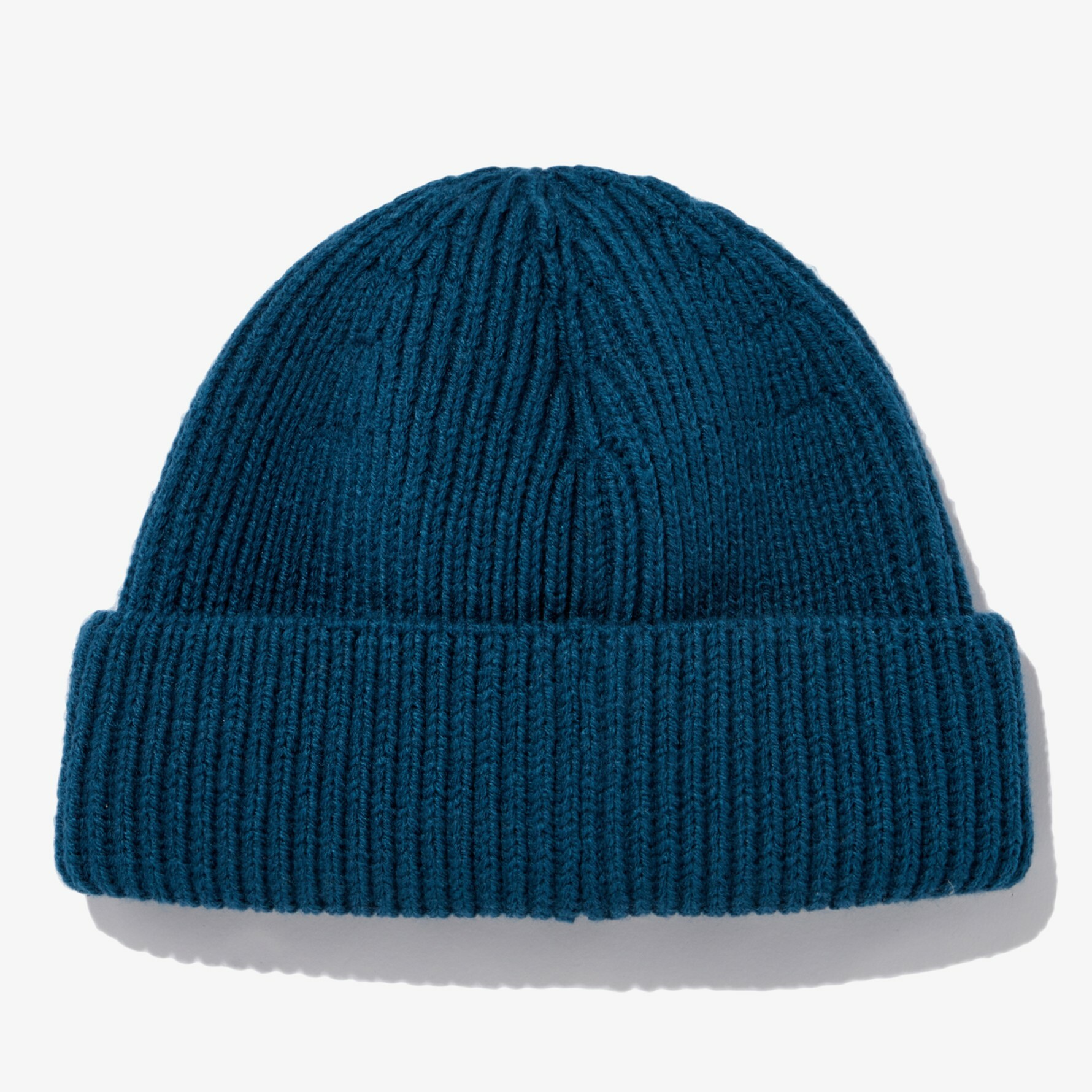 THE NORTH FACE 白標 SHORT BEANIE 素面 LOGO標 短毛帽 藍  NNE3BN50M