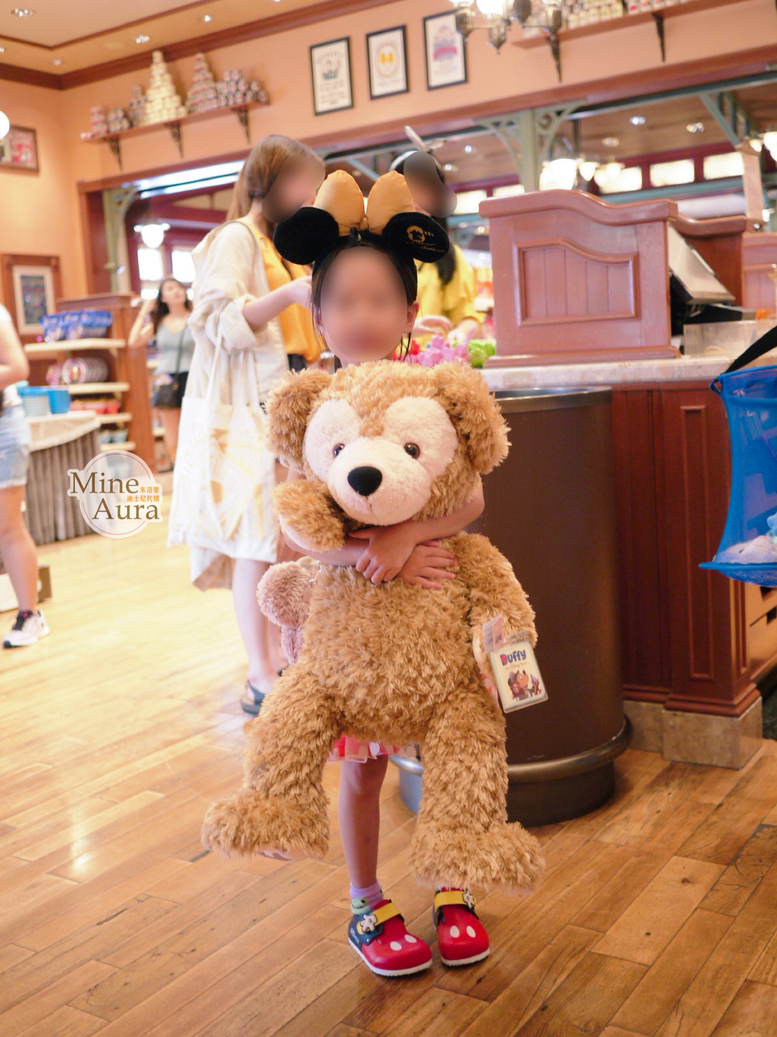 達菲 Duffy M號 娃娃 玩偶 -香港迪士尼樂園