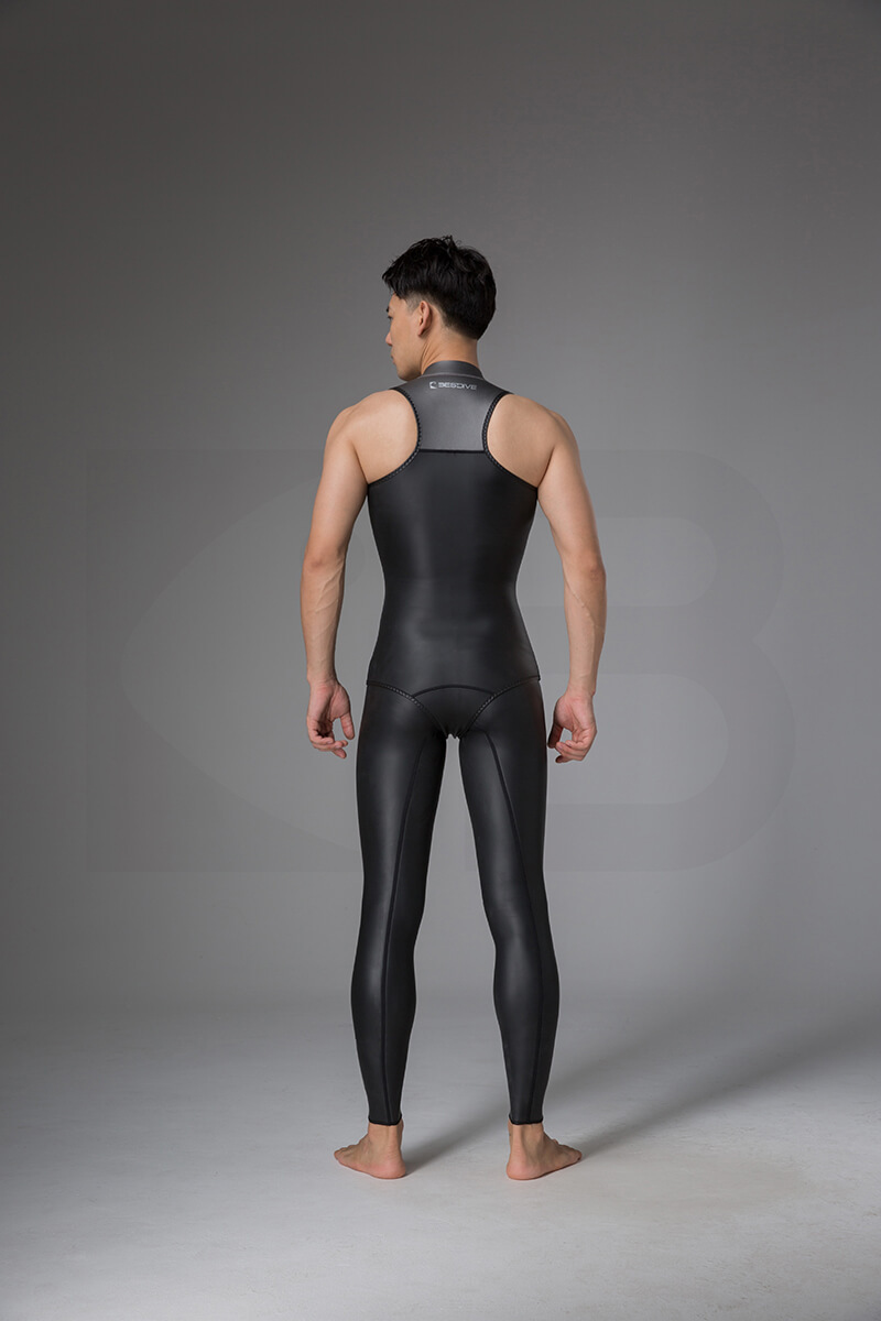 ▲預購 Bestdive 男款 2mm 墨灰系列 炫彩拼色訓練背心 自潛防寒衣 2026