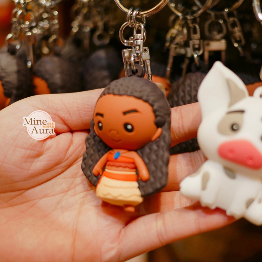 Q版 莫娜 Moana 噗噗豬 Pua 立體 鑰匙圈 吊飾 海洋奇緣 Moana -香港迪士尼樂園