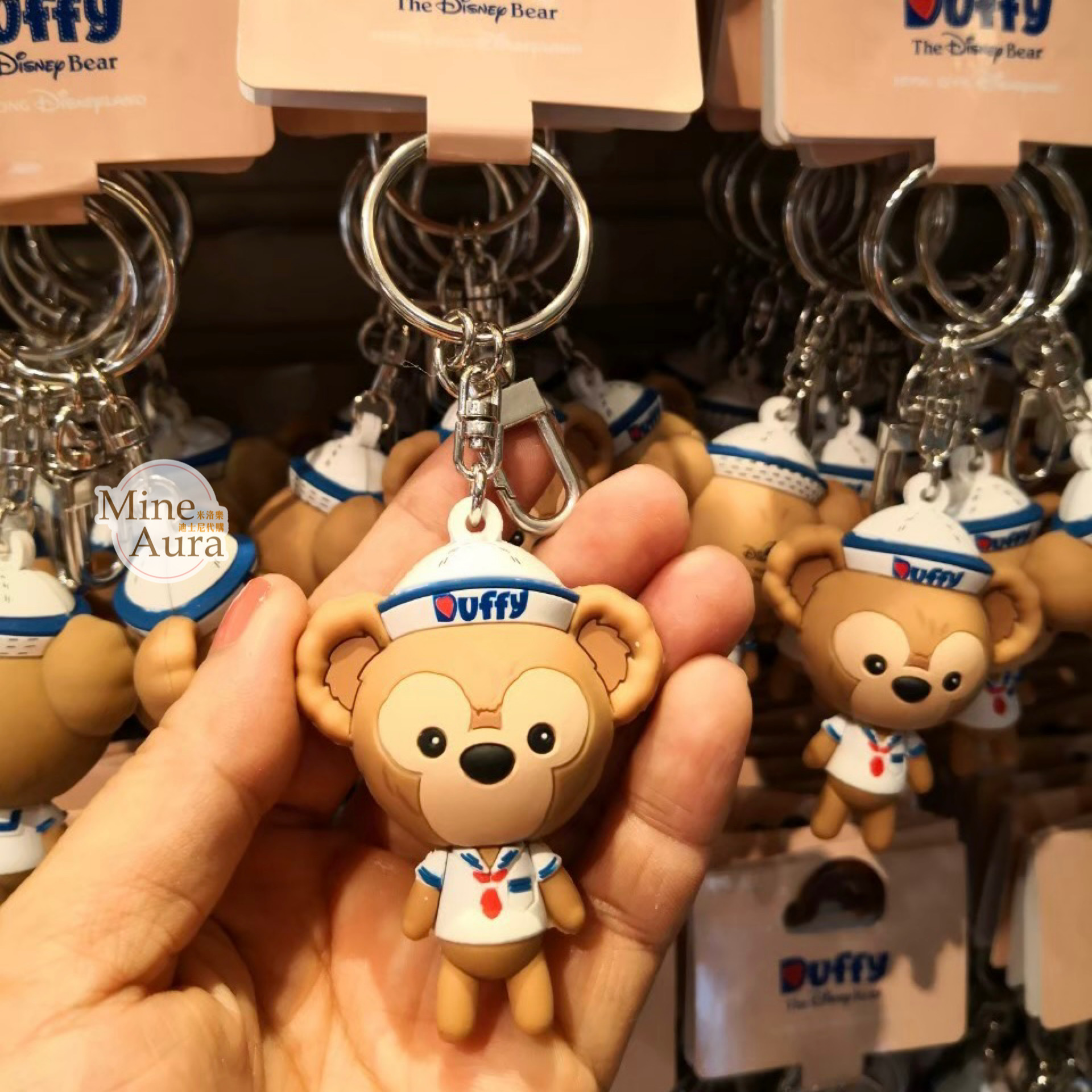 Q版 達菲 Duffy 立體 鑰匙圈 吊飾 -香港迪士尼樂園