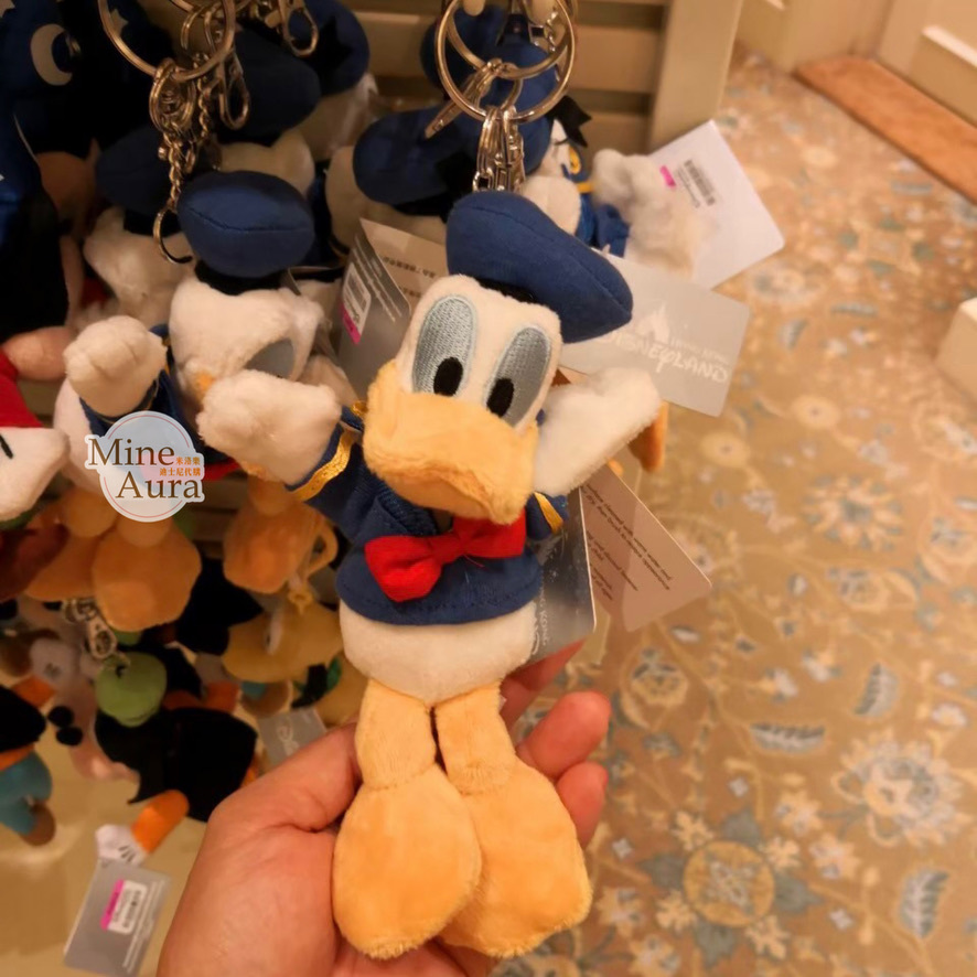 (現貨) 唐老鴨 Donald 經典水手服 絨毛 鑰匙圈 吊飾 -香港迪士尼樂園