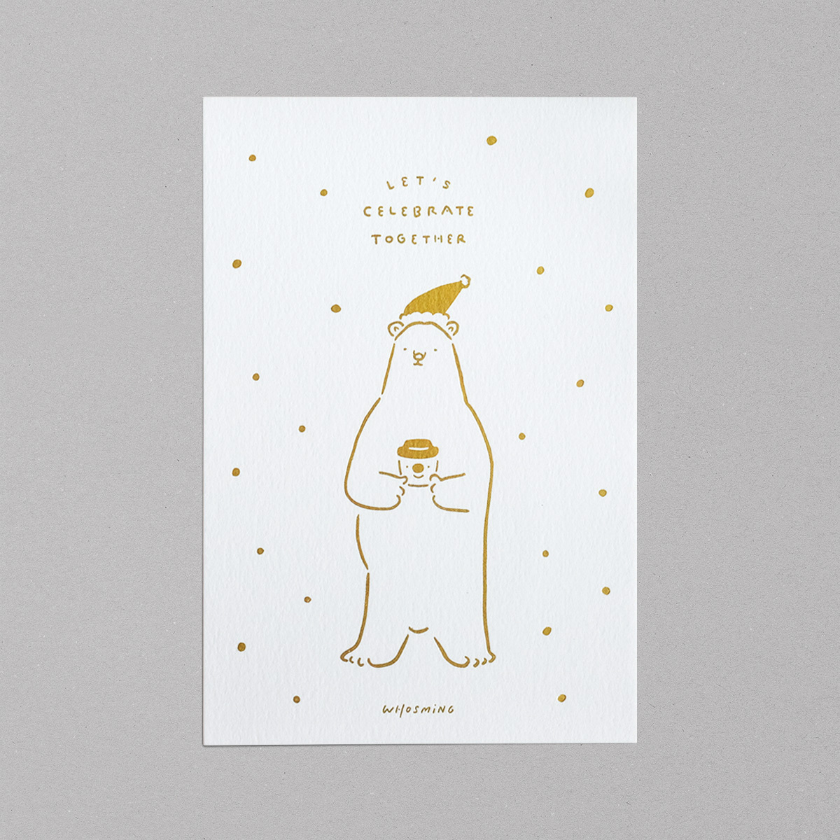 「XMAS BEAR」聖誕卡片