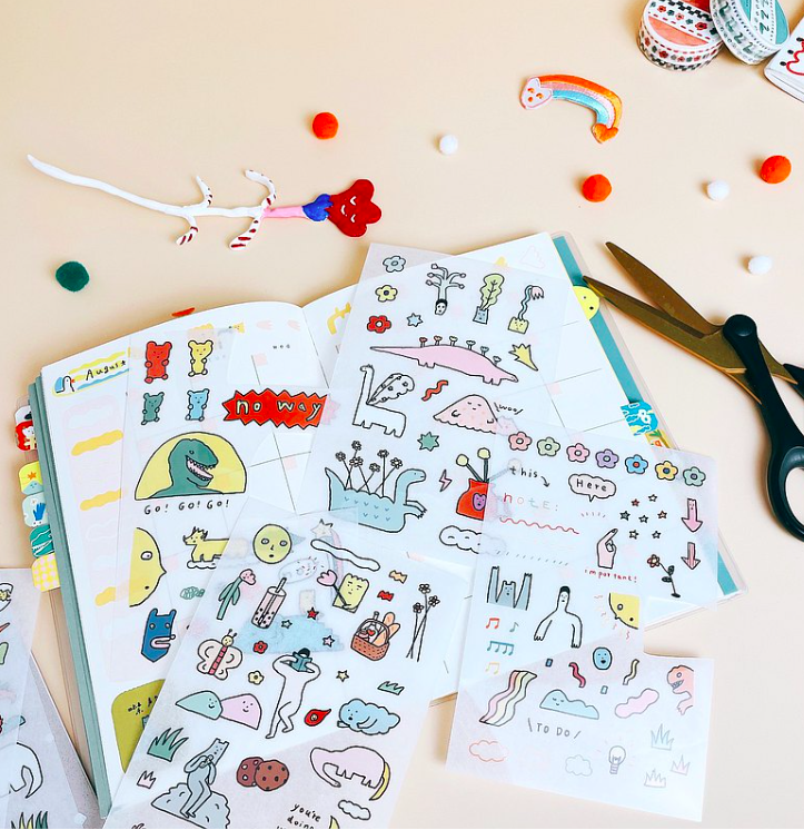 小熊軟糖大戰 轉印貼紙 感壓貼紙｜馬卡龍腳趾