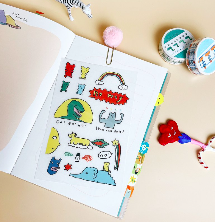 小熊軟糖大戰 轉印貼紙 感壓貼紙｜馬卡龍腳趾