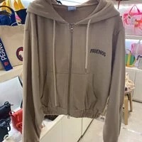 [S] LE.JUNEV FRIENDS HOODIE JACKET,BEIGE, SLJV90 [FINAL SALE] (SLJV90)